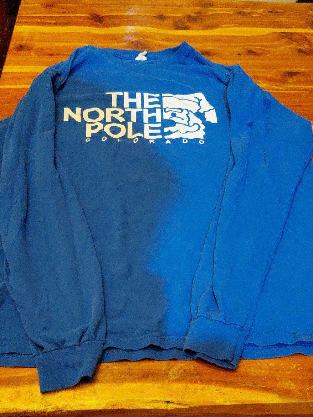 NORTH FACE LONG SLEEVE T-SHIRT SIZE LARGE $5.00!!!